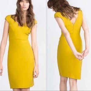 Zara Yellow Shift Dress, lightly worn, small